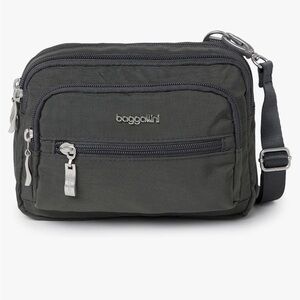 Baggallini Triple Zip Sm Convertible Crossbody Belt Bag Water-Resistant